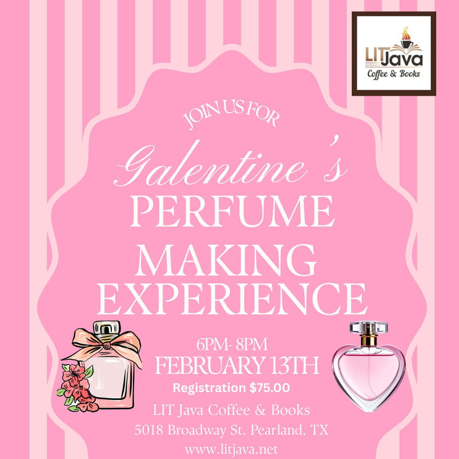 Perfume Making at LIT Java in Pearland Square