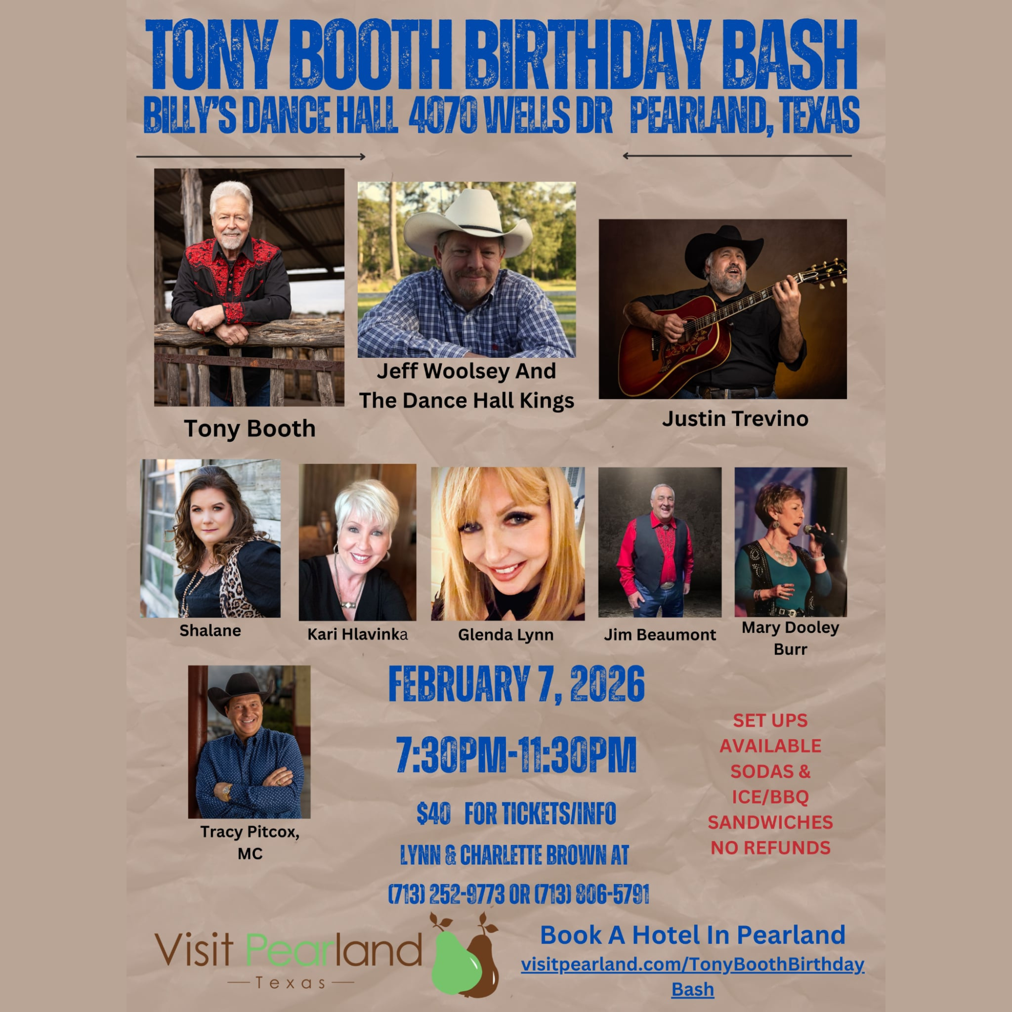 Tony Booth Birthday Bash 2026 Square