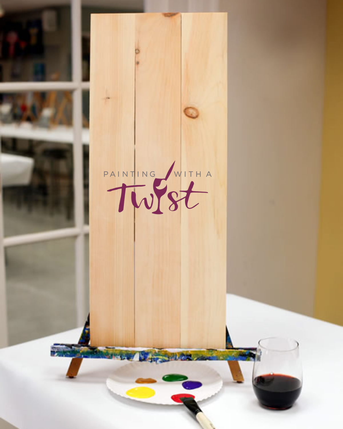 Painting with a twist Plank Vertical