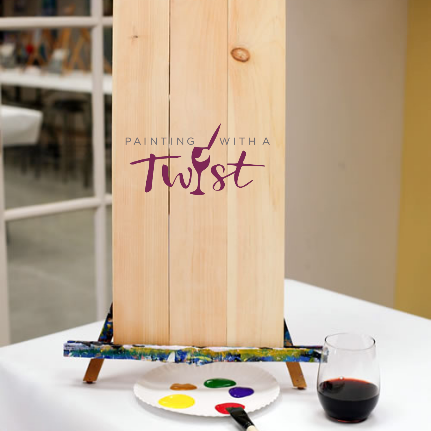 Painting with a twist Plank square