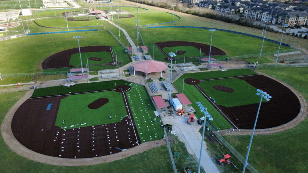 Shadow Creek Ranch Softball Field Turf Project March 4 2026