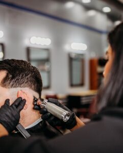 barbers on the late hair cutting