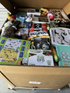 cajun bins box of various items