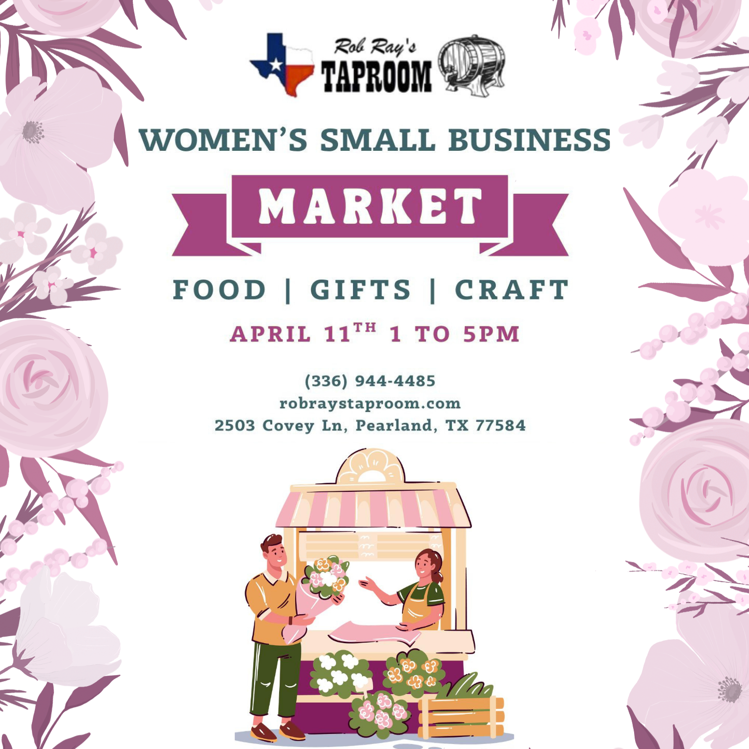 Woman's small business _market Flyer Square