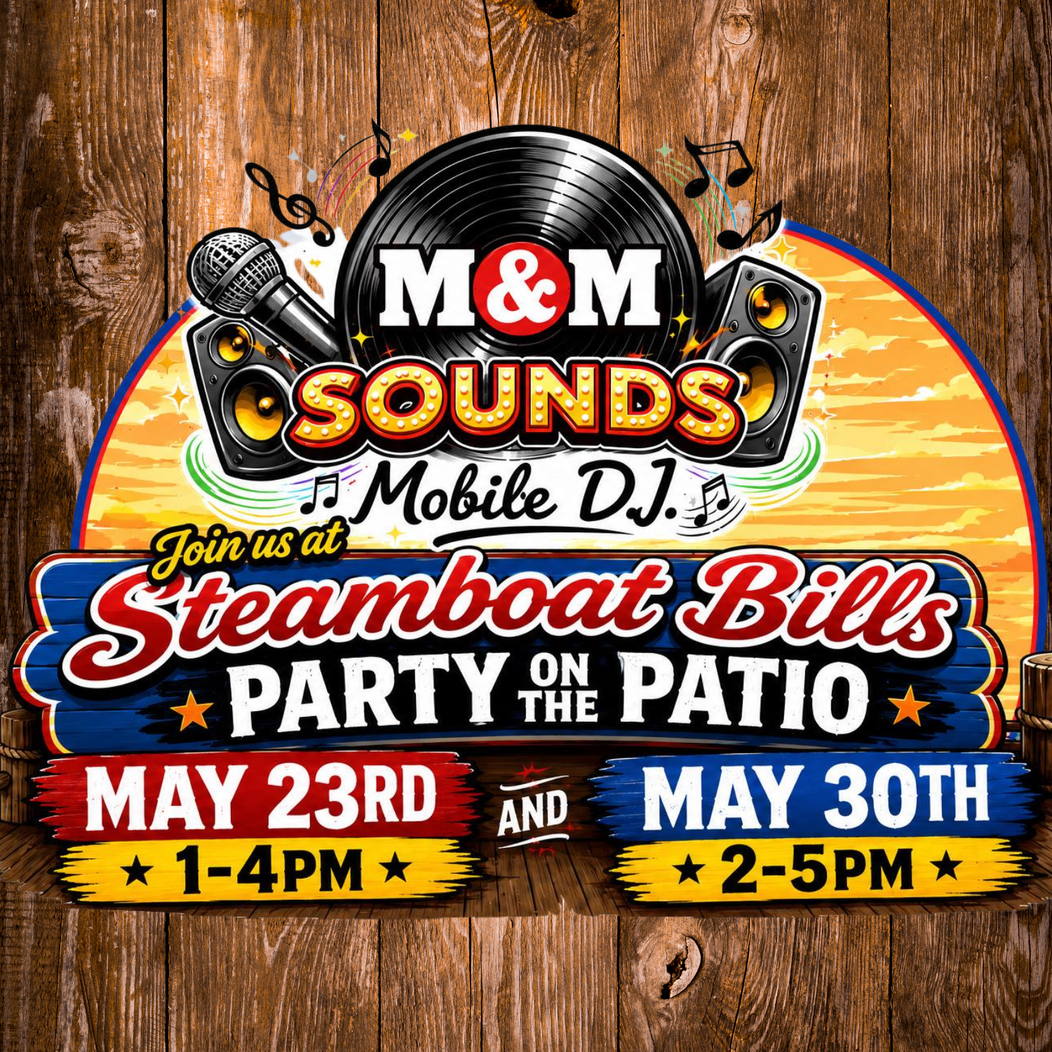 Party on the Patio Flyer