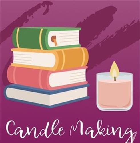 Book swap and candle making flyer